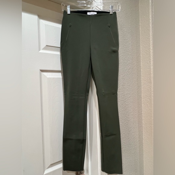 NWOT Banana Republic Dusty Olive Green Skinny Luxe Sculpt Pant Sz 0 - Picture 2 of 7